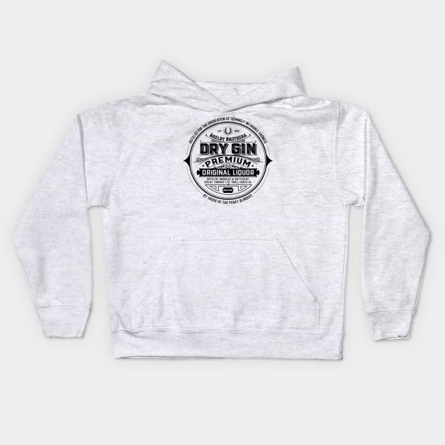 Shelby Brothers Dry Gin Kids Hoodie by NotoriousMedia